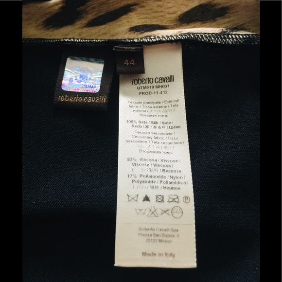 🎉HP🎉Roberto Cavalli  Silk Blouse 💋size 44 - Picture 7 of 8